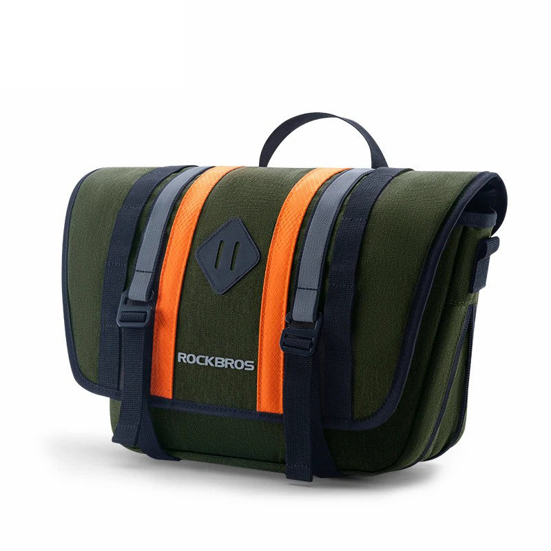 ROCKBROS W004 4L Expandable Capacity Reflective Bike Front Bag with Shoulder Strap ROCKBROS W004 4L Expandable Capacity Reflective Bike Front Bag with Shoulder Strap
